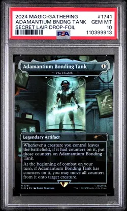 2024 MAGIC: THE GATEHRING SECRET LAIR DROP FOIL ADAMANTIUM BONDING TANK PSA 10 - Image 1