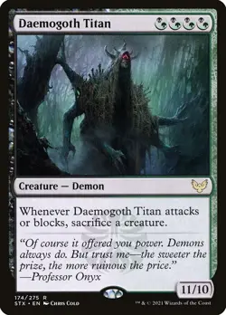 Daemogoth Titan Foil - Strixhaven: School Of Mages MTG-NM - Image 1