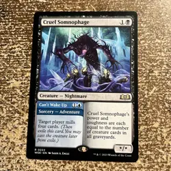 CRUEL SOMNOPHAGE mtg Wilds of Eldraine Rare - Image 1