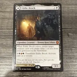 Eddie Brock Venom Lethal Protector 55 MTG SpiderMan 2025 NM Non Foil Mythic Rare - Image 1