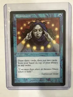 Brainstorm Mercadian Masques Regular MTG Magic The Gathering NM - Image 1