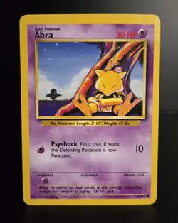 Pokemon TCG - ABRA - 43/102 - Unlimited - WOTC - Base Set (1999) - LP - Image 1