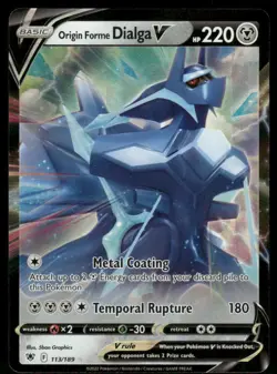 Origin Forme Dialga V 113/189 Ultra Rare Holo NM Pokemon SWSH10: Astral Radiance - Image 1