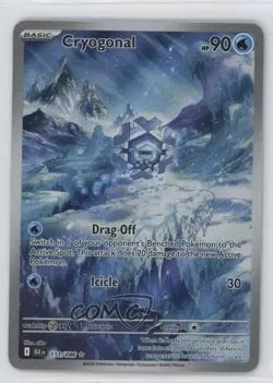 Cryogonal Illustration Rare Pokemon Black Bolt BLKEN #111 - Image 1
