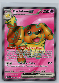 Dachsbun ex 160/142 Full Art Double Rare Pokemon Stellar Crown NM - Image 1