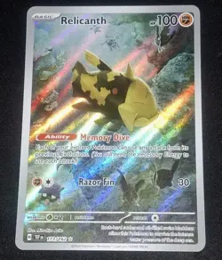 Pokemon TCG RELICANTH Temporal Forces Illustration Rare 173/162 - Image 3