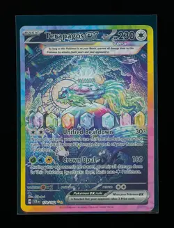 POKEMON Stellar Crown TERAPAGOS EX 170/142 Special Illustration Rare NM - Image 1