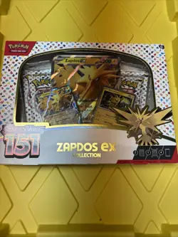 Pokemon TCG S&V: 151 Zapdos EX Collection Box *Factory Sealed* (4 Packs) - Image 1