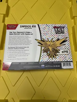 Pokemon TCG S&V: 151 Zapdos EX Collection Box *Factory Sealed* (4 Packs) - Image 2