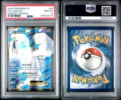 2015 POKEMON XY ANCIENT ORIGINS #94 FULL ART/LUGIA EX PSA 8 - Image 3