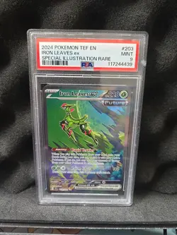 Pokemon Temporal Forces Iron Leaves EX Special Illustration #203 PSA 9 - Image 1