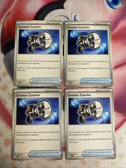 4x Counter Catcher 160/182 Non Holo Playset Uncommon Paradox Rift Pokemon TCG NM - Image 1