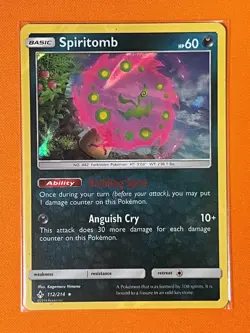 Spiritomb 112/214- Holo Rare - SM - Unbroken Bonds - Pokemon GLC - Image 1