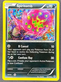 Pokemon Spiritomb 55/119 PHF Phantom Forces LP/NM - Image 1