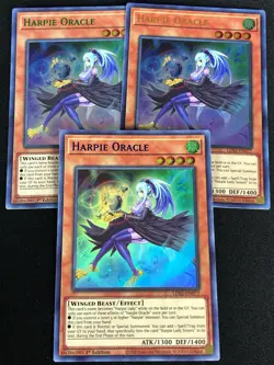 YUGIOH HARPIE ORACLE LDS2-EN077 1ST ULTRA X3 - Image 1
