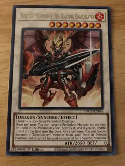 Ignister Prominence, the Blasting Dracoslayer ANGU-EN048 Rare 1st ed NM Yu Gi Oh - Image 1