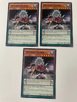 Dinomist Spinos - SHVI-EN032 / MP17-EN015 - Common - 1st/Unl. Ed - NM YuGiOh! X3 - Image 1