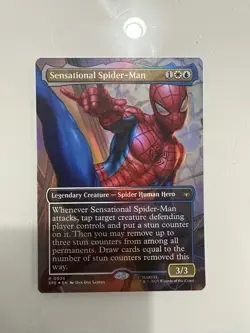 MTG Marvel Spider-Man Scene FOIL Borderless NM 6 Card Set SPE - Image 2