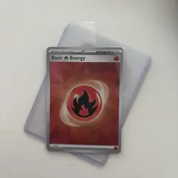 Fire Energy 010 SVE Holo Prismatic Evolutions Pokemon Card Mint Condition - Image 1