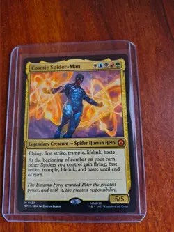 magic the gathering card Cosmic Spider-Man from the spider-man set - Image 1