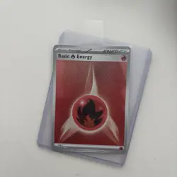 Fire Energy SVE 018 Holo Black Bolt White Flare Pokemon Card Mint Condition - Image 1