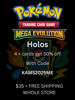 Pokemon Cards Mega Evolution Choose your Card HOLOs (Amid Strike Shipping) - Image 1