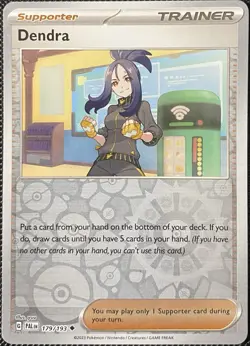 Dendra 179/193 Sv02: Paldea Evolved Reverse Holo - Pokemon Card - Image 1