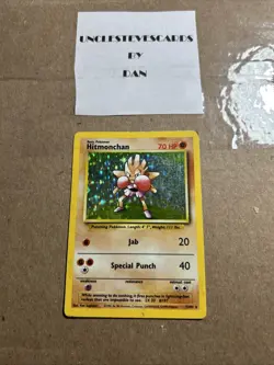 Hitmonchan 7/102 Holo Rare Base Set Pokemon Card - Image 1