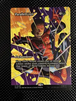 Parallel Lives 0036 M Borderless Non-Foil MTG Spider-Man - NM - Image 1