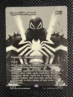 Opposition Agent Borderless M MTG Marvel Universe Spiderman NM, English Eternal - Image 1