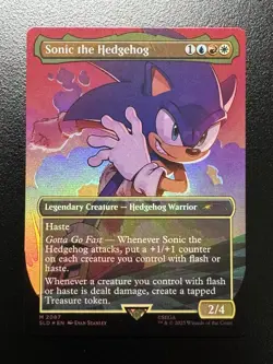 MTG - Sonic the Hedgehog - Secret Lair Drop 2087 Rainbow Foil Mythic - Image 1