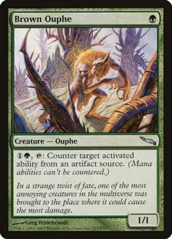1x Brown Ouphe - Foil NM Eng MTG - Mirrodin - Image 1