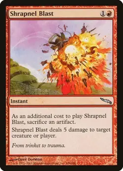 1x Shrapnel Blast NM Eng MTG - Mirrodin - Image 1