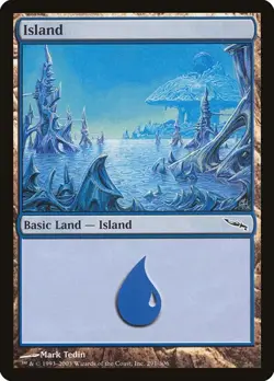 1x Island (#291) NM Eng MTG - Mirrodin - Image 1
