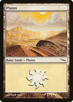 1x Plains (#287) NM Eng MTG - Mirrodin - Image 1
