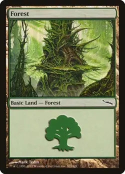1x Forest (#303) NM Eng MTG - Mirrodin - Image 1