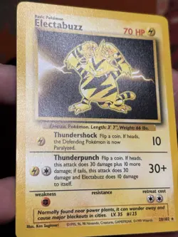 Electabuzz 20/102 Base Set Non Holo Rare Pokemon TCG 1999 - Image 4