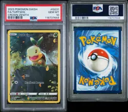 PSA 10 TURTWIG #GG31 FULL ART 2023 SWORD & SHIELD CROWN ZENITH POKEMON GEM MINT - Image 5