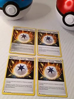 Regenerative Energy 168/195 - Silver Tempest Pokemon TCG Playset - X4 - Image 1