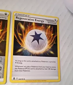 Regenerative Energy 168/195 - Silver Tempest Pokemon TCG Playset - X4 - Image 3