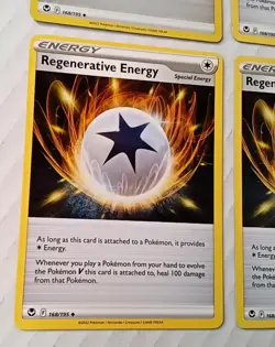 Regenerative Energy 168/195 - Silver Tempest Pokemon TCG Playset - X4 - Image 4