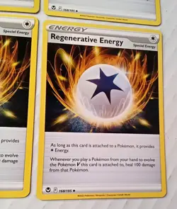 Regenerative Energy 168/195 - Silver Tempest Pokemon TCG Playset - X4 - Image 5