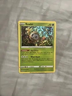 ROWLET 2/15 2022 MCDONALD'S PROMO POKEMON TCG MP - Image 1