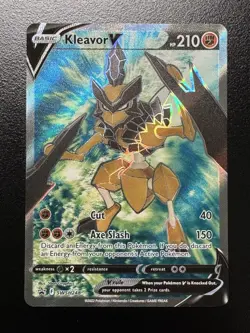 Pokemon TCG - Kleavor V - Sword & Shield Black Star Promo SWSH248 Full Art Holo - Image 1
