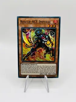 Yugioh Tcg Rescue-ACE Impulse AMDE-EN001 Super Rare 1st Ed - Image 1