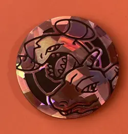Charizard Silver Plastic Coin pokemon card game Coin Medal Very Rare Japanese - Image 1