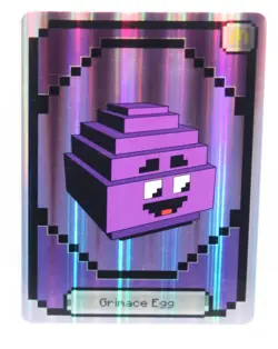 2025 A Minecraft Movie McDonald’s Happy Meal Grimace Egg Card Foil Holo - Image 1