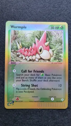 Wurmple 81/97 Ex Dragon Reverse Holo Pokemon Card 2003 - Image 1