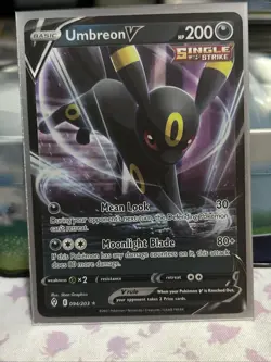 Umbreon V NM Ultra Rare Holo Evolving Skies Foil Pokemon TCG Card 94/203 - Image 1
