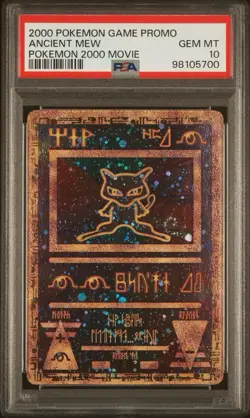 PSA 10 Ancient Mew 2000 Pokemon game movie promo- english- GEM MINT card SWIRL - Image 1